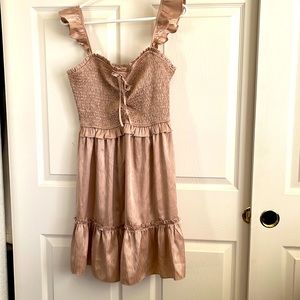 XL rose gold Fashion Nova summer dress.
